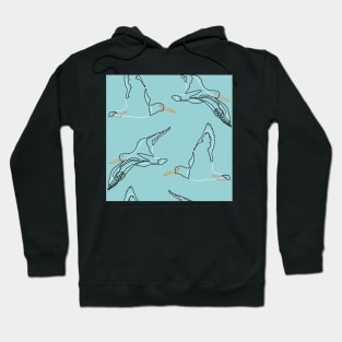 Oyster Catcher Outline Hoodie